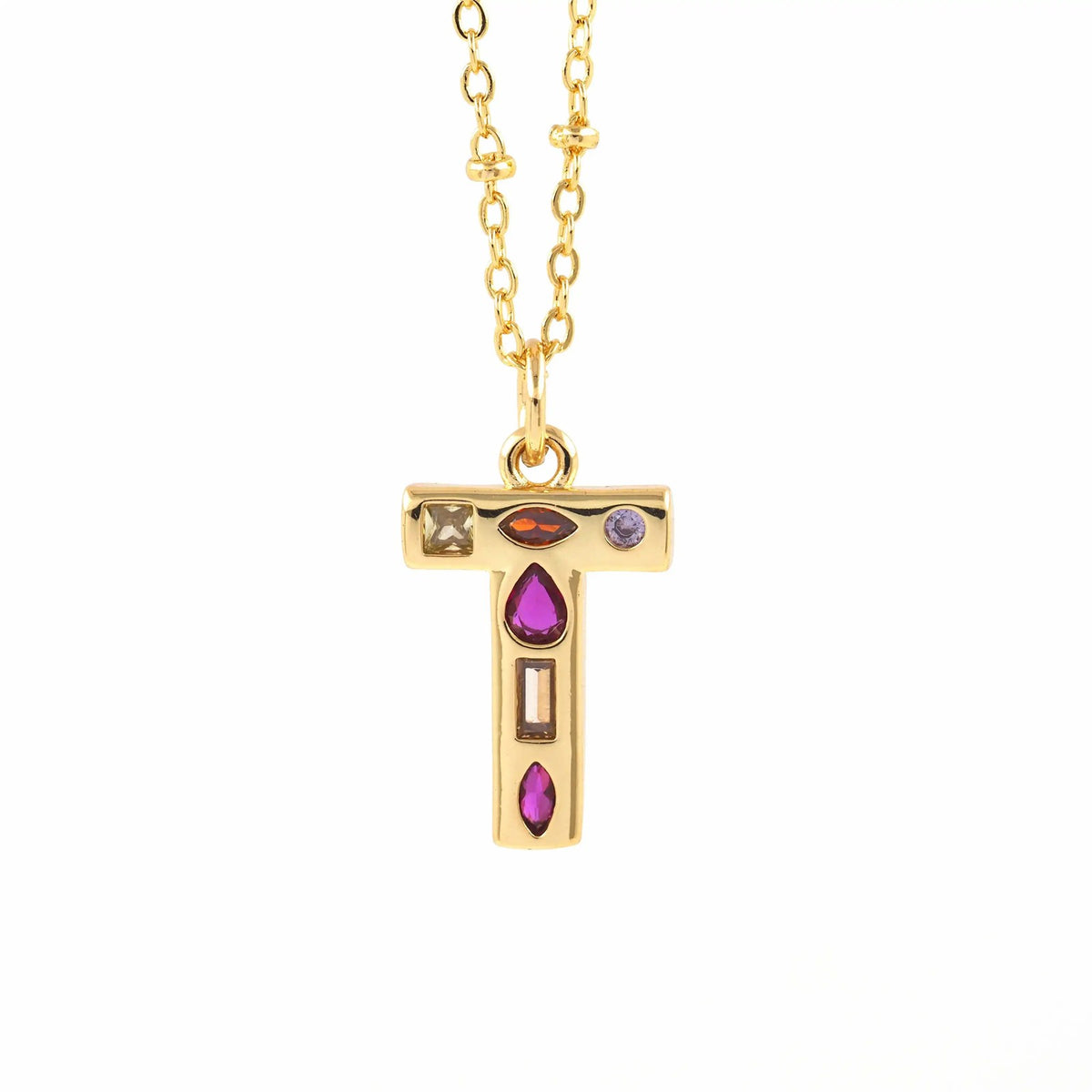 Colorful Initial Necklace