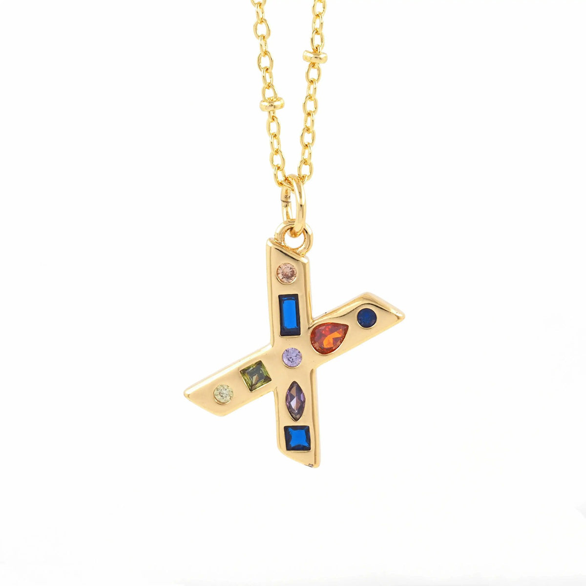 Colorful Initial Necklace