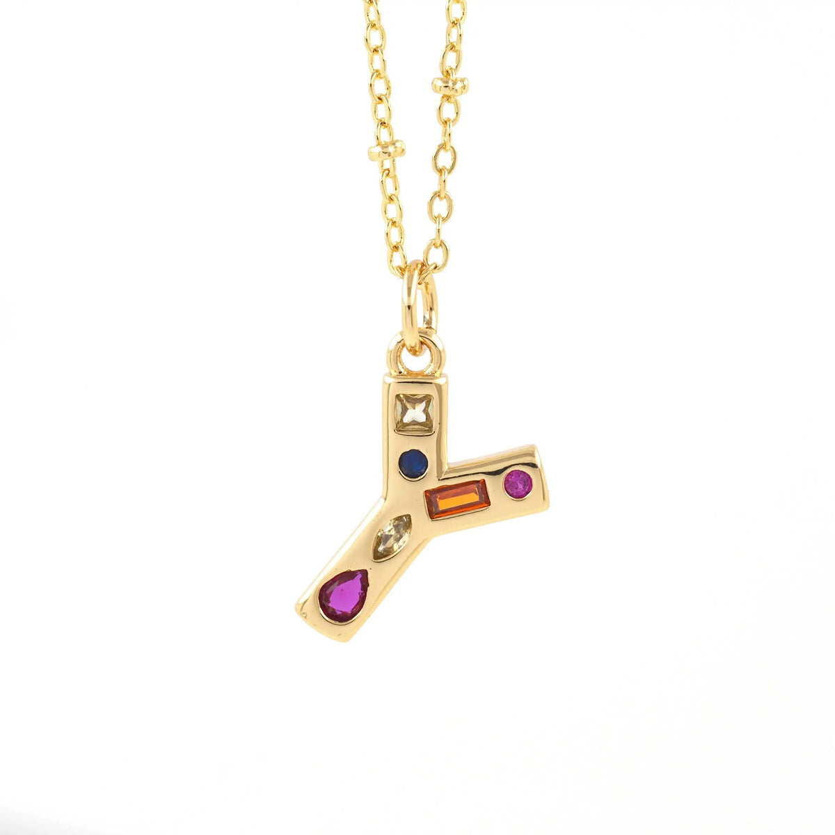 Colorful Initial Necklace