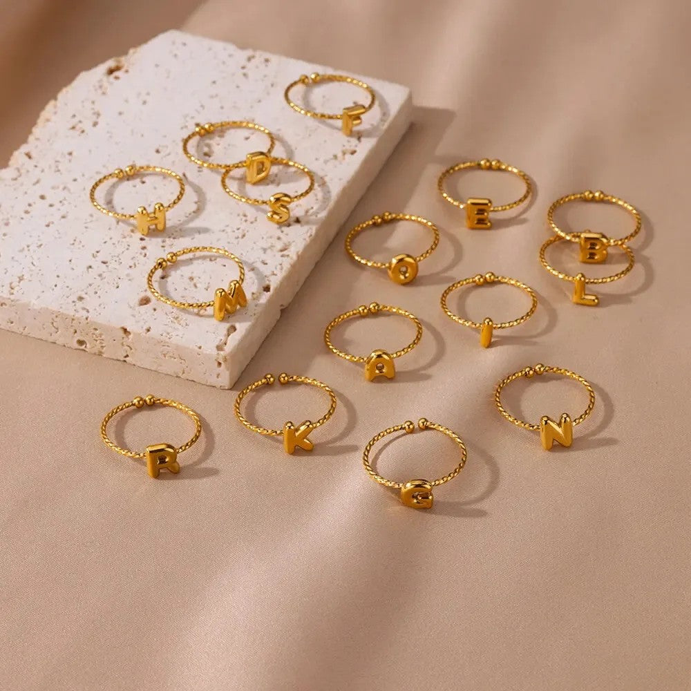 Twisted Initial Letter Ring