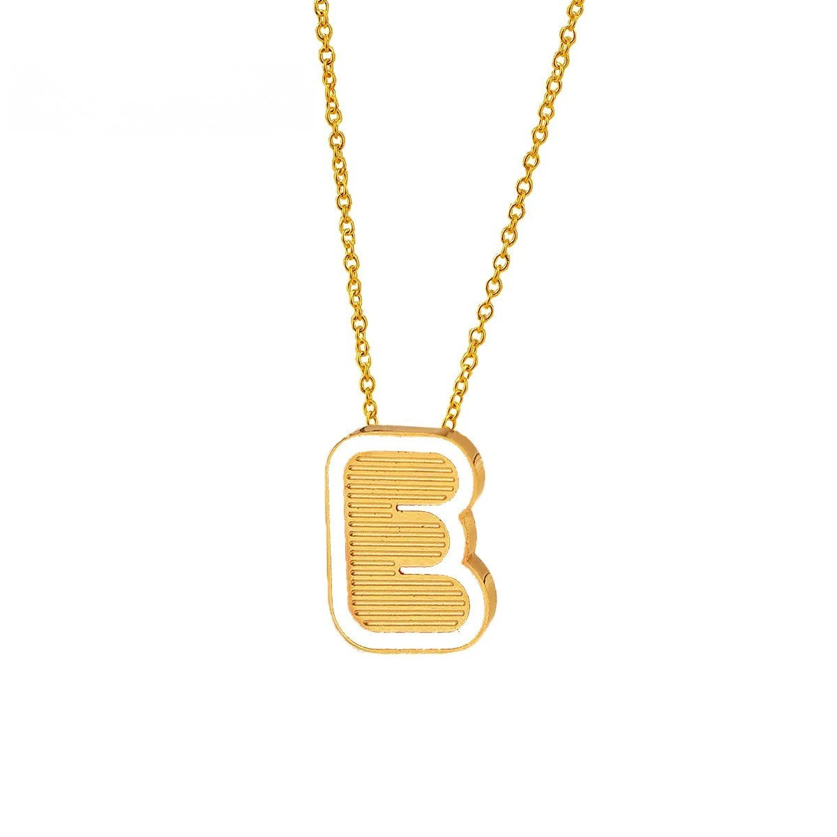 Initial Letter Pendant Necklace