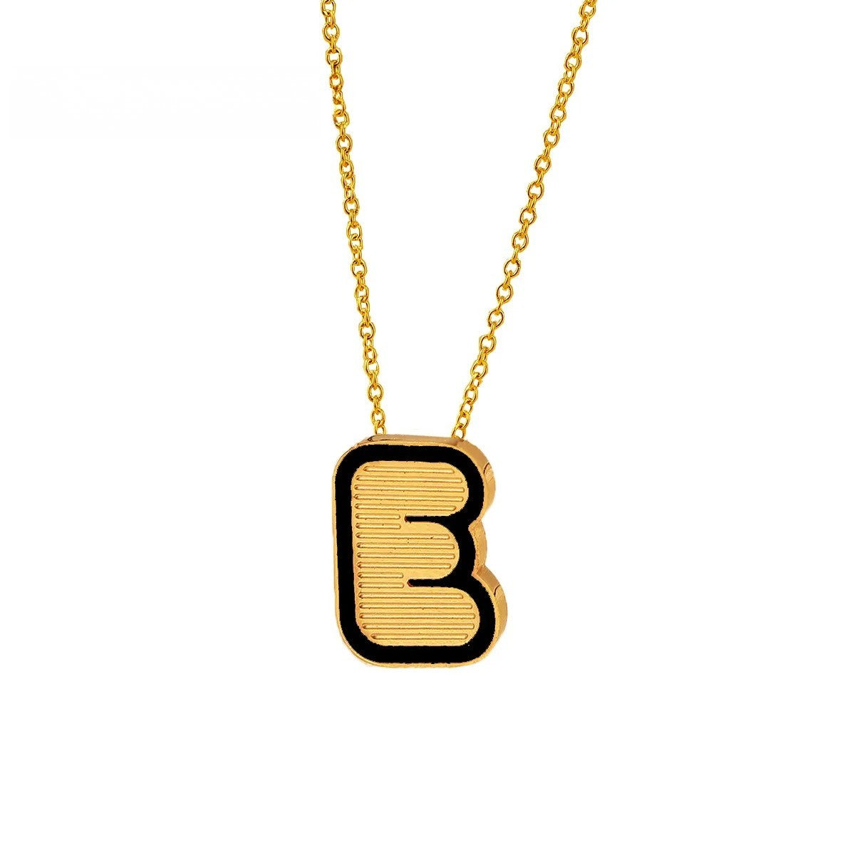Initial Letter Pendant Necklace