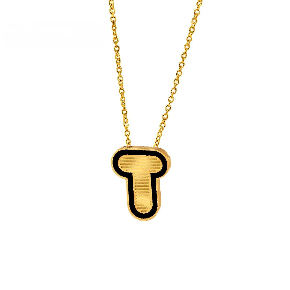 Initial Letter Pendant Necklace