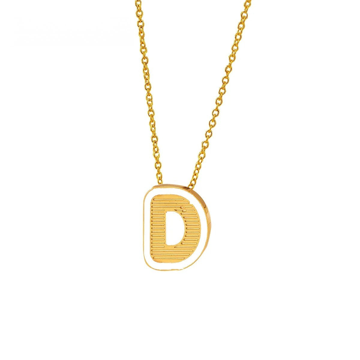 Initial Letter Pendant Necklace