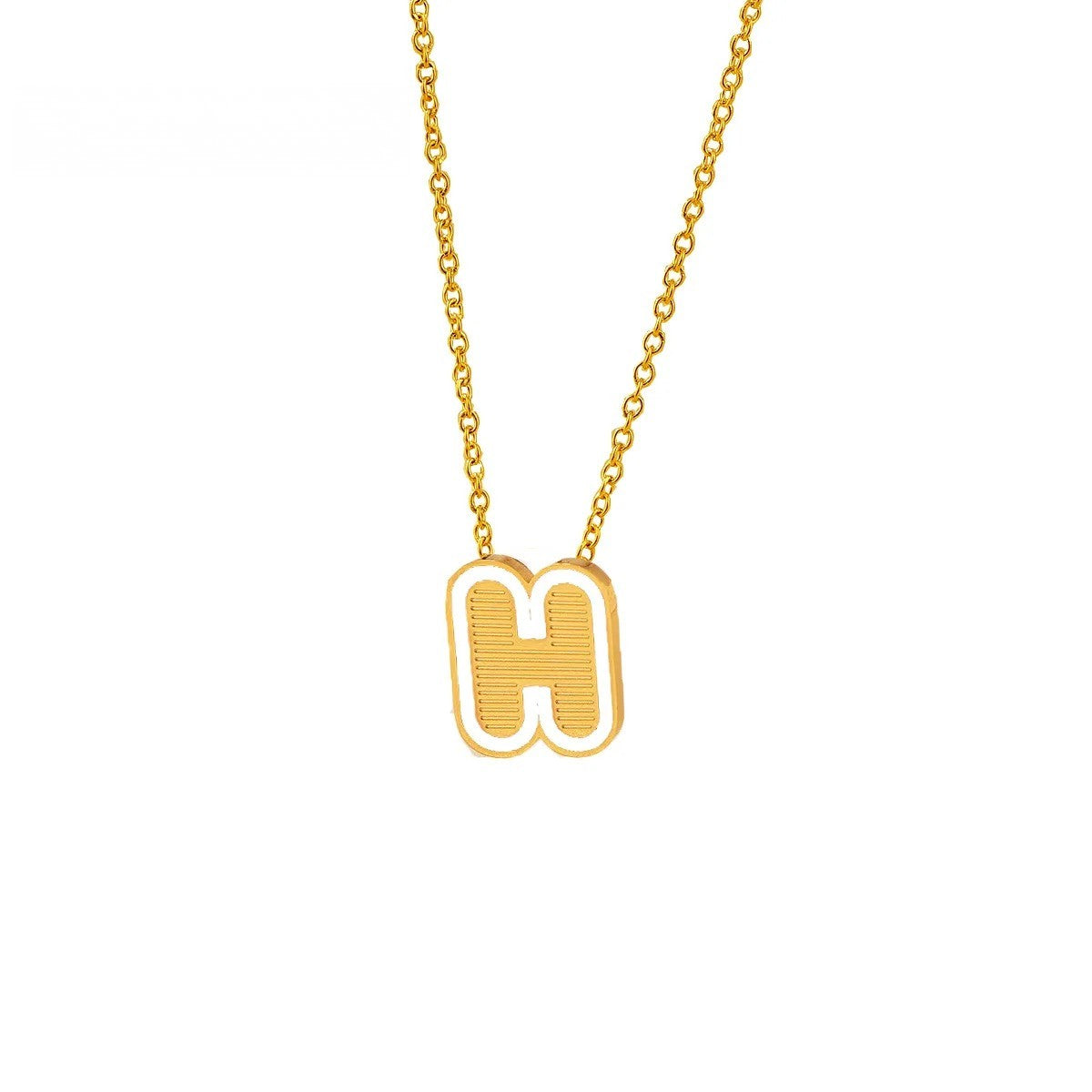 Initial Letter Pendant Necklace