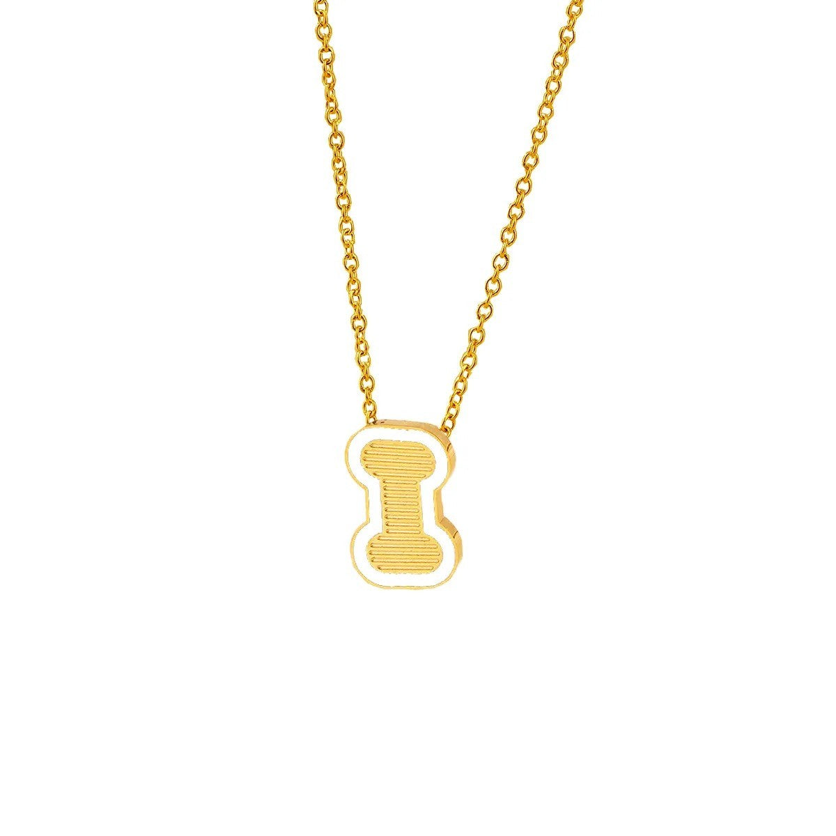 Initial Letter Pendant Necklace