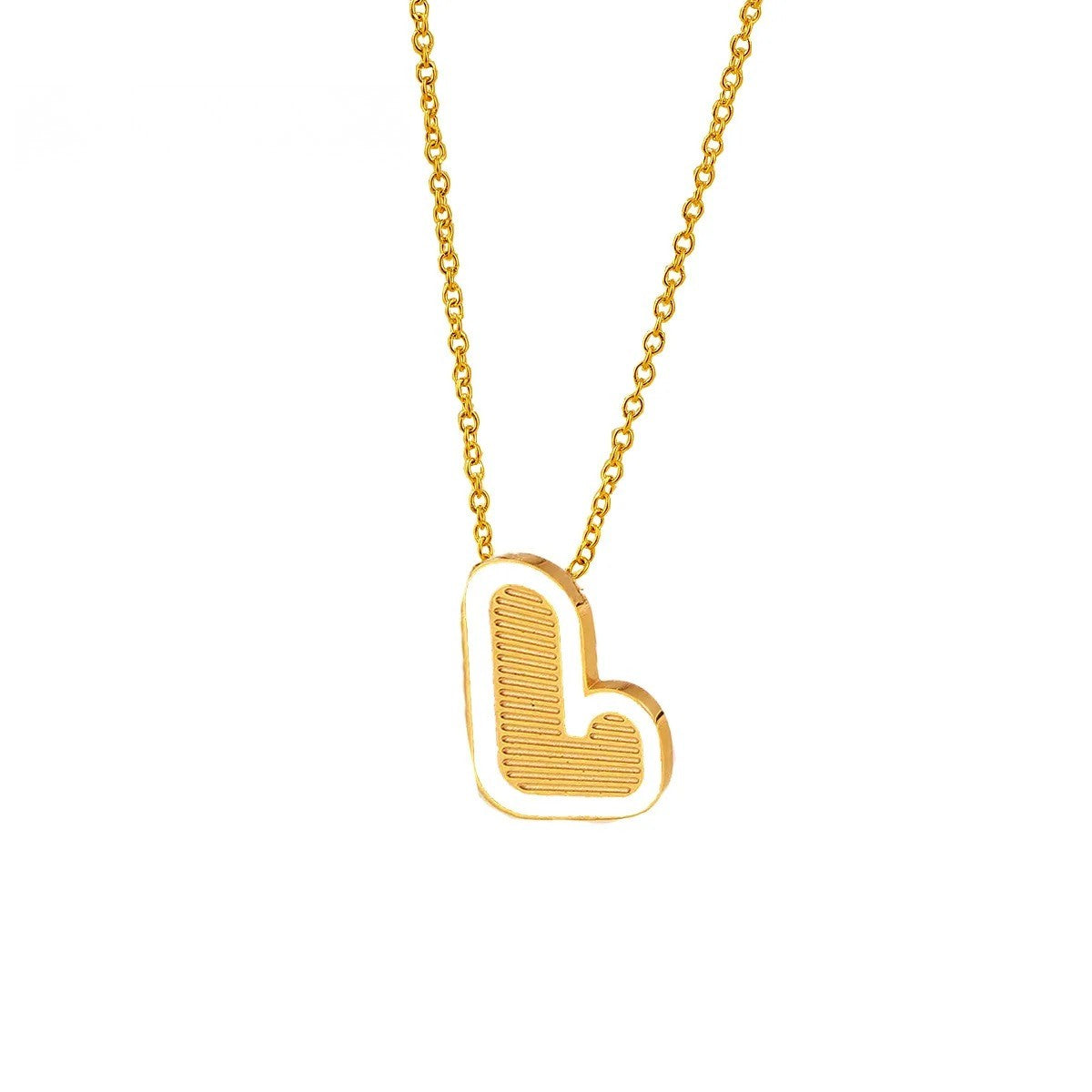 Initial Letter Pendant Necklace