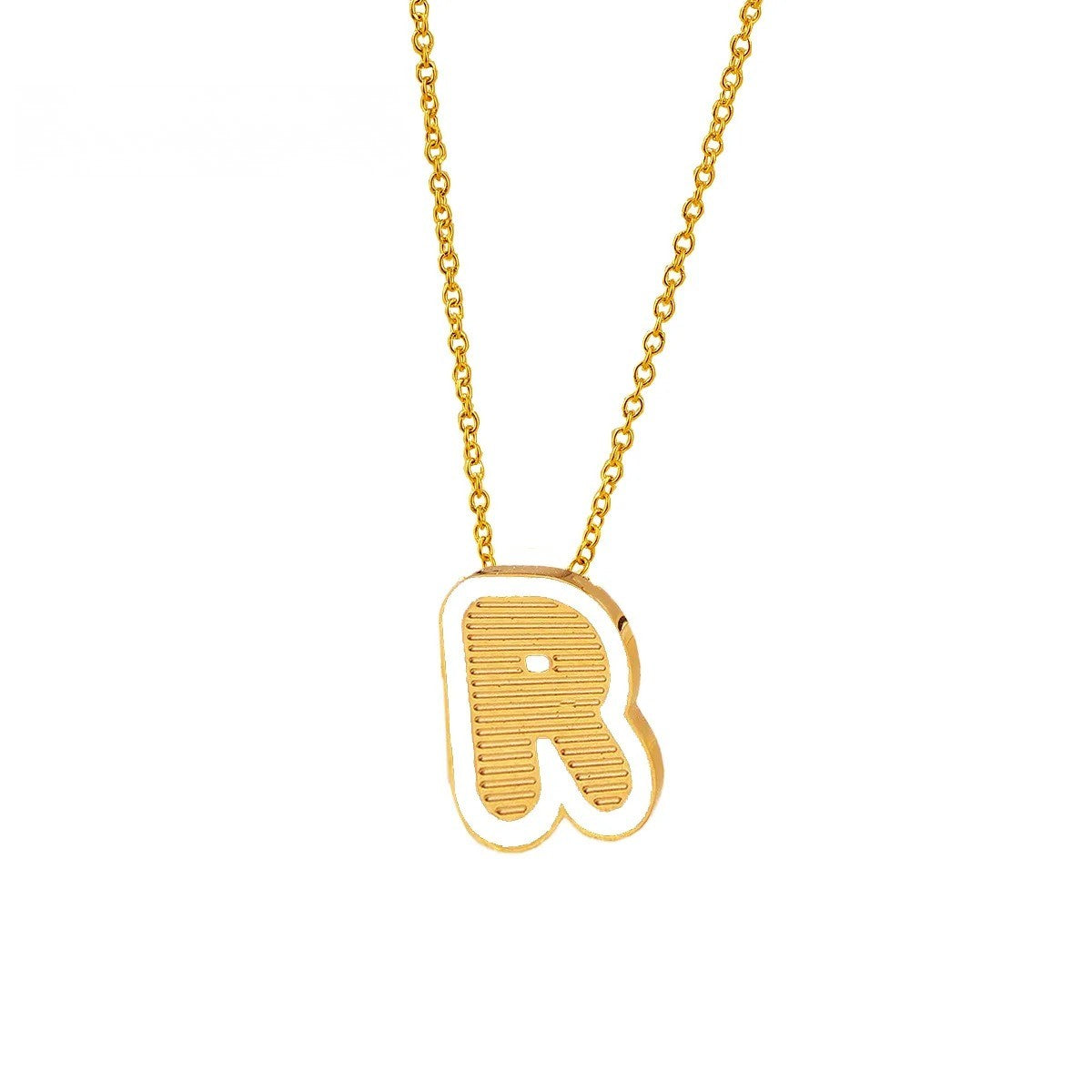 Initial Letter Pendant Necklace