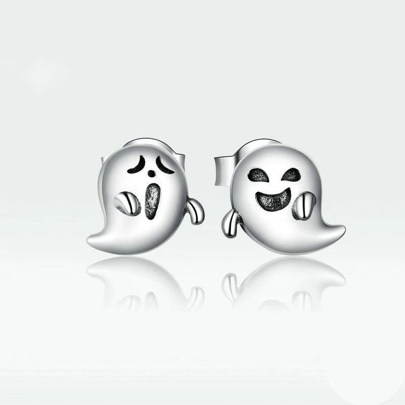 Playful Ghost Stud Earrings