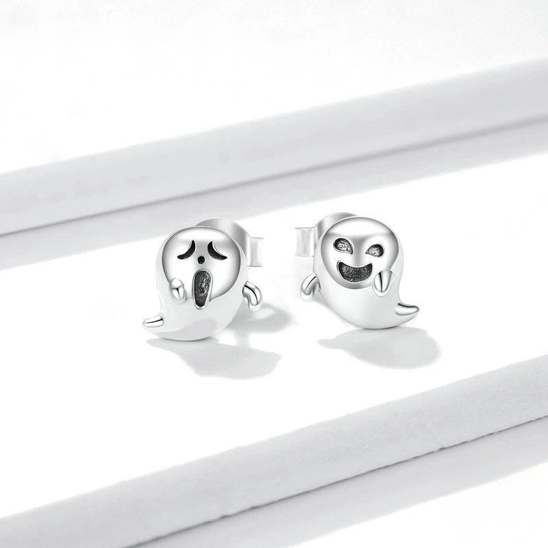Playful Ghost Stud Earrings