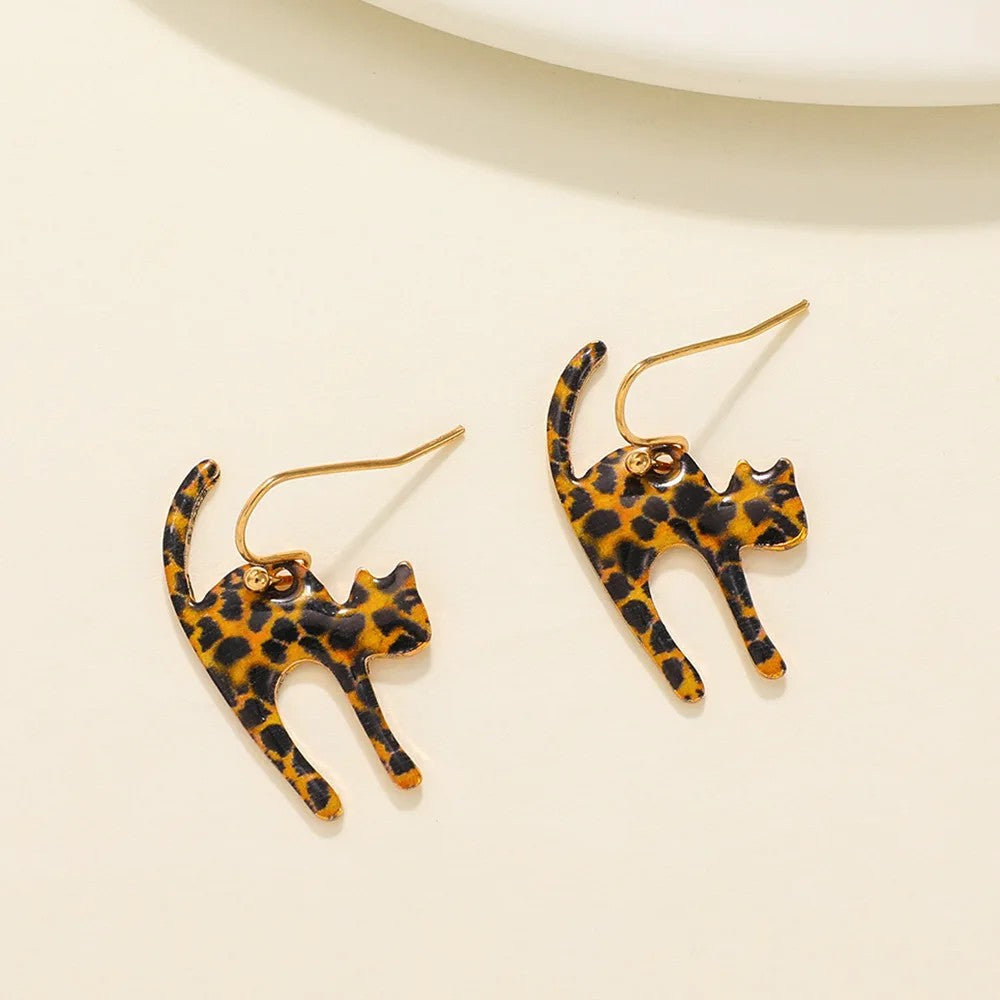 Leopard Cat Earrings