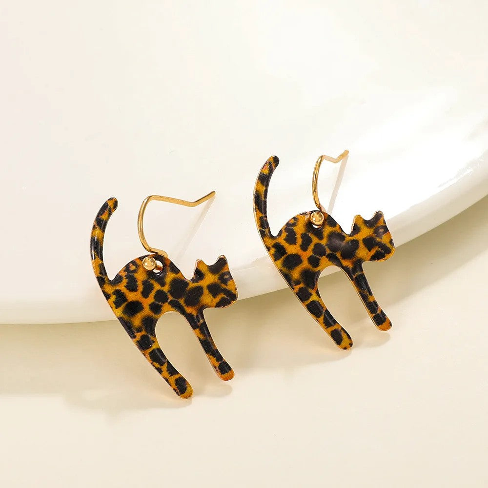 Leopard Cat Earrings