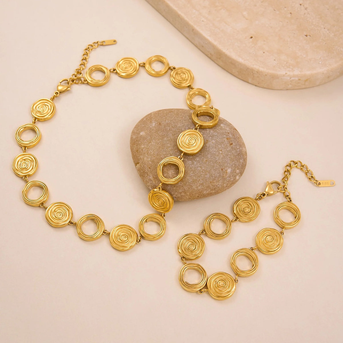 Swirl Circle Jewelry Set
