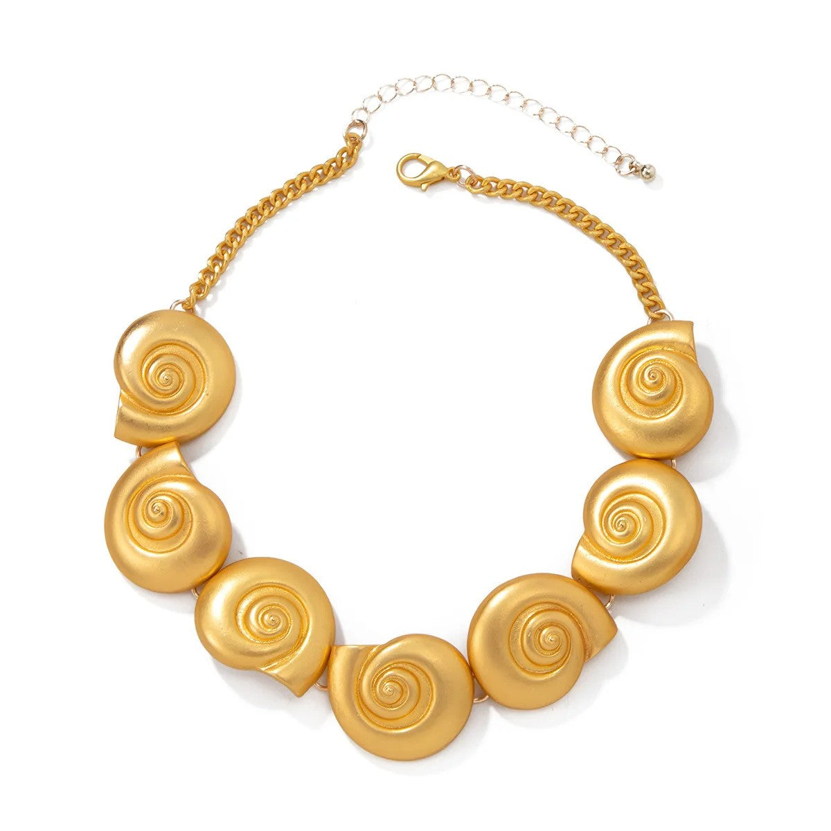 Gold-Tone Conch Spiral Jewelry Set