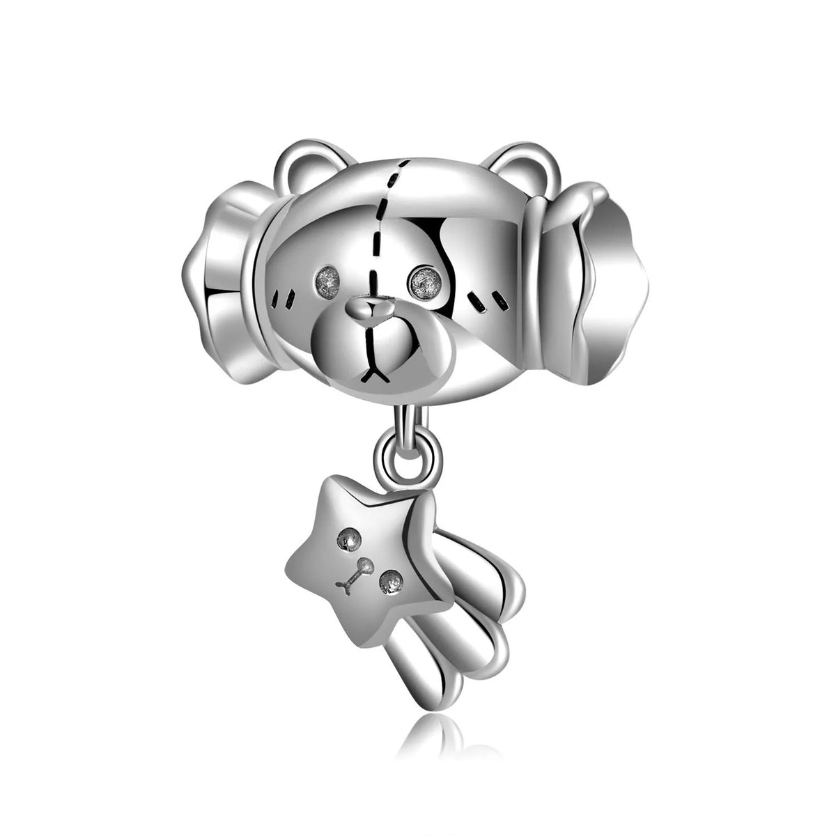 Bear & Star Dangle Charm