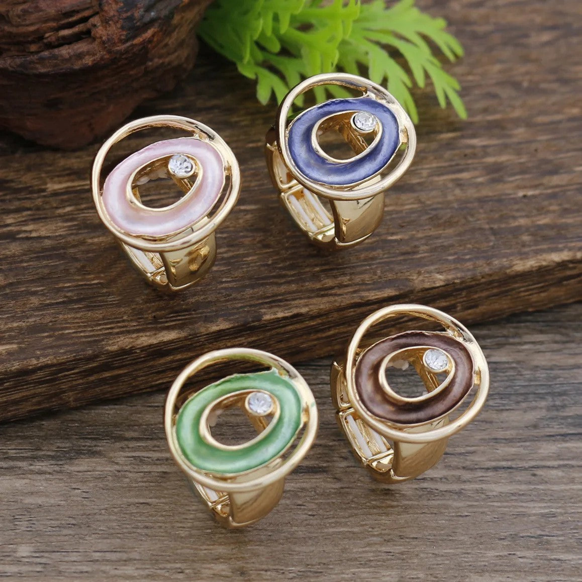 Colorful Oval Statement Ring