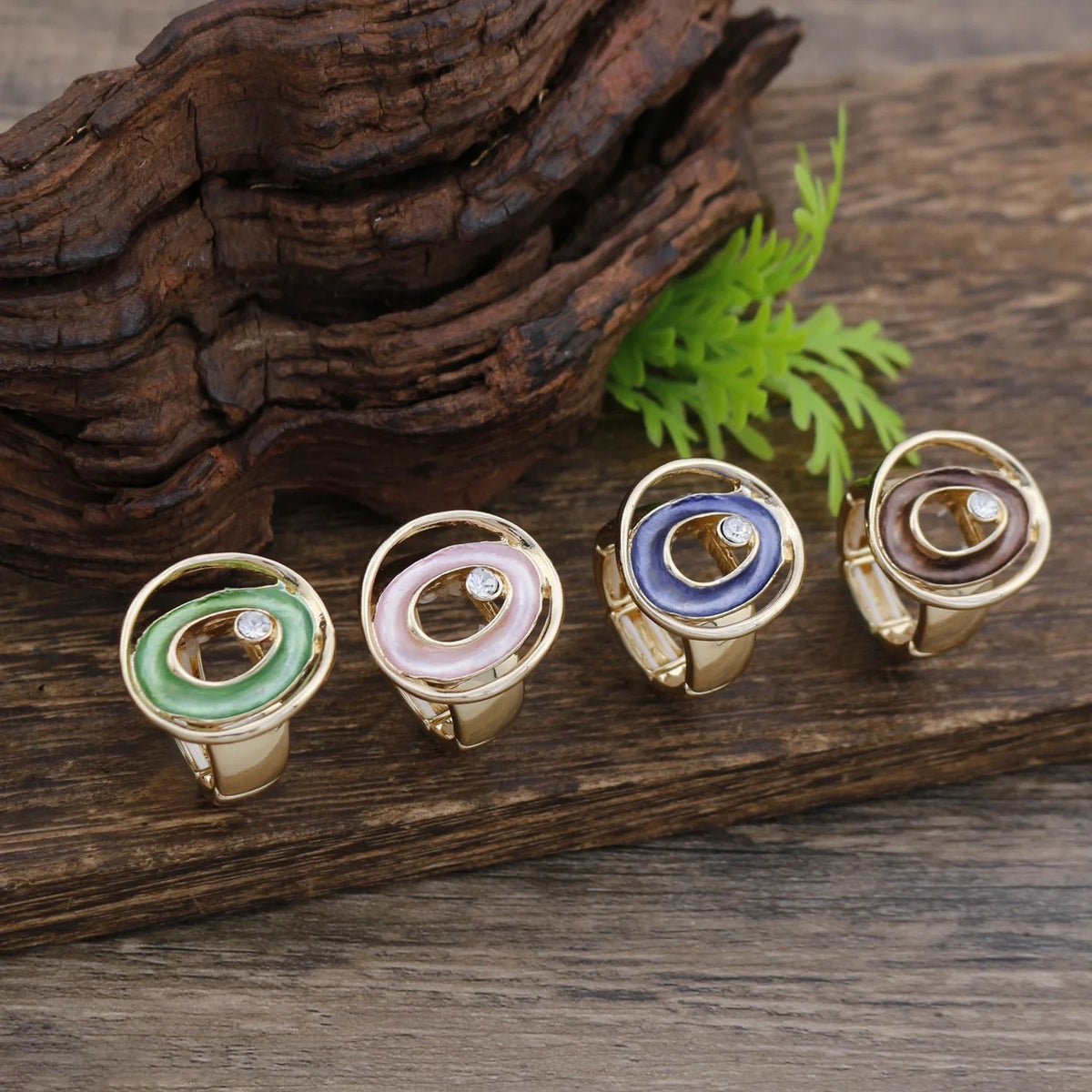 Colorful Oval Statement Ring
