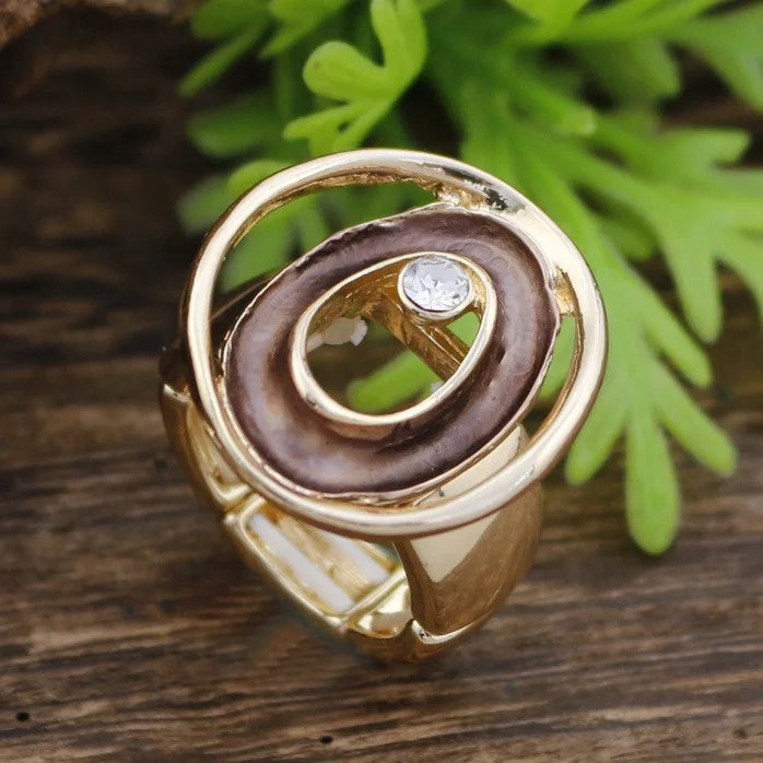Colorful Oval Statement Ring