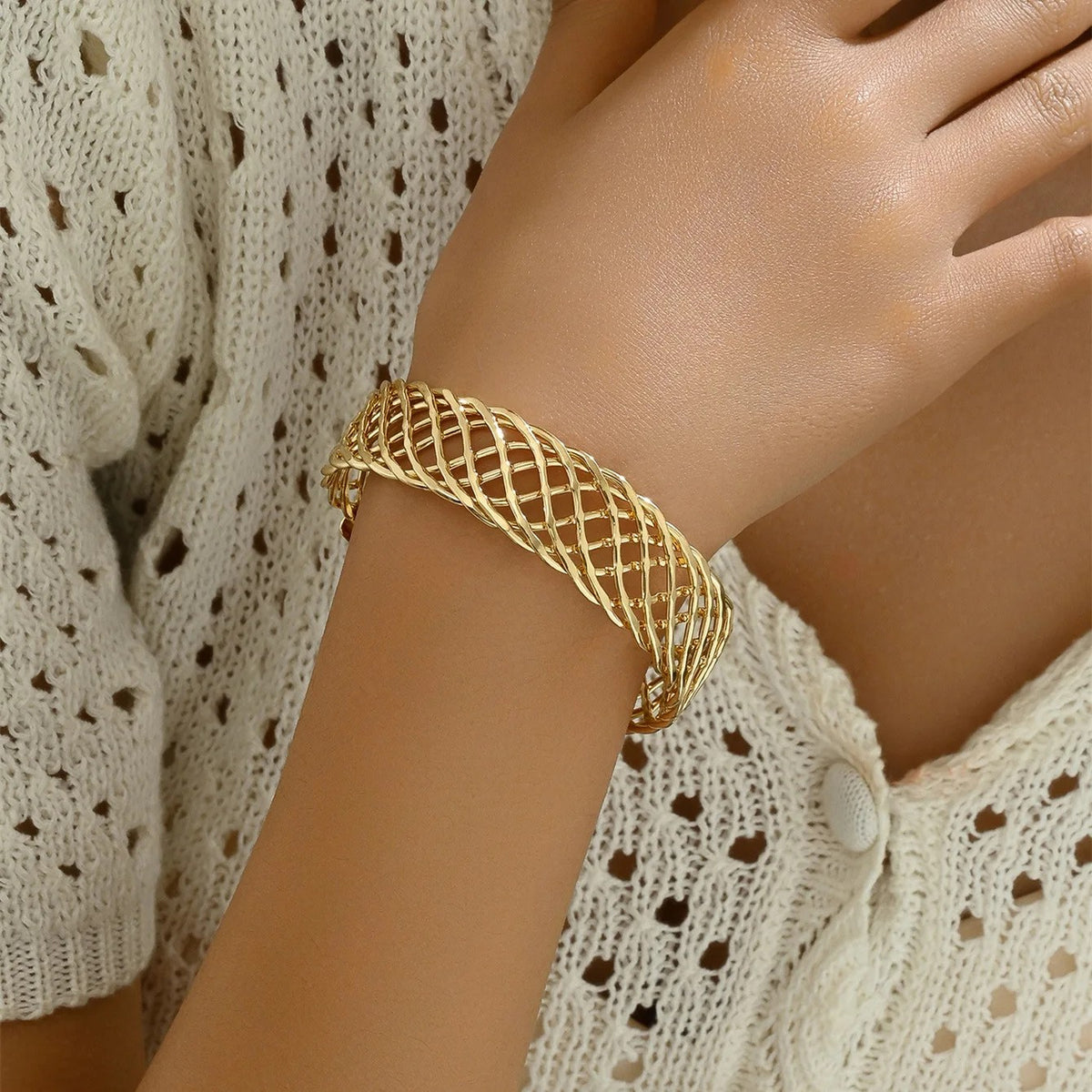 Lattice Cuff Bracelet