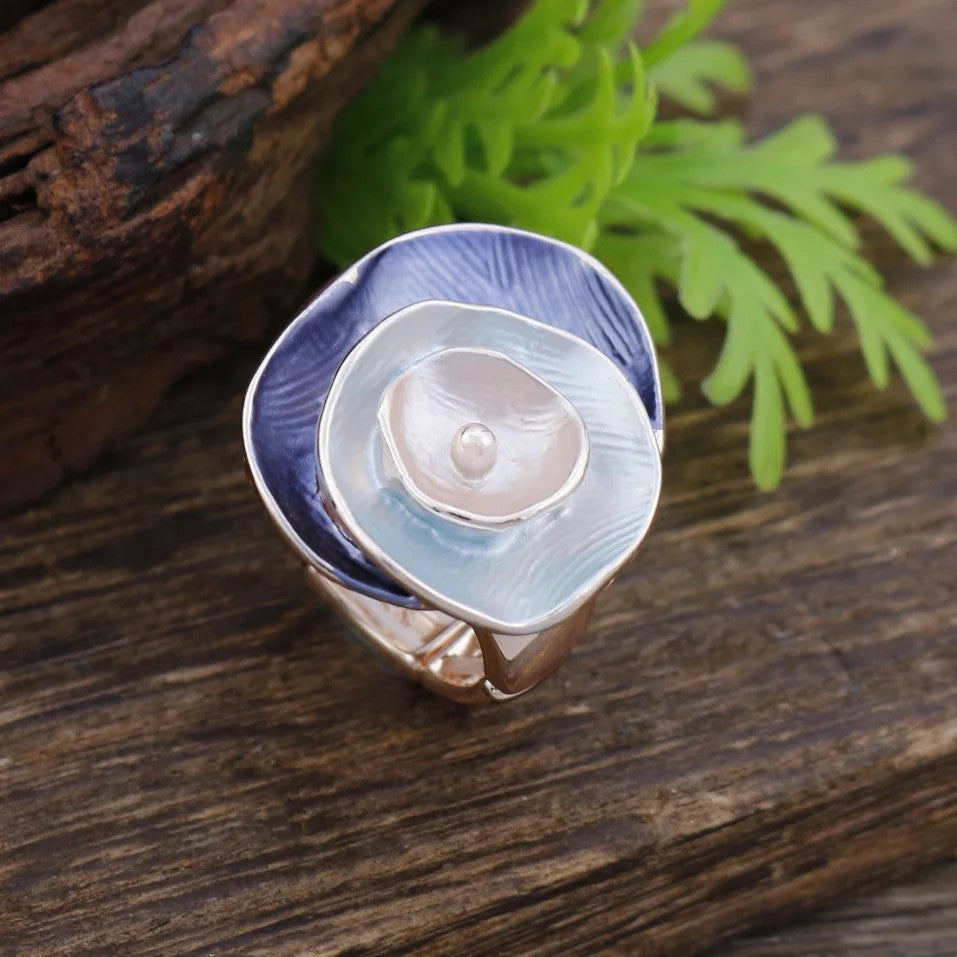 Watercolor Flower Ring