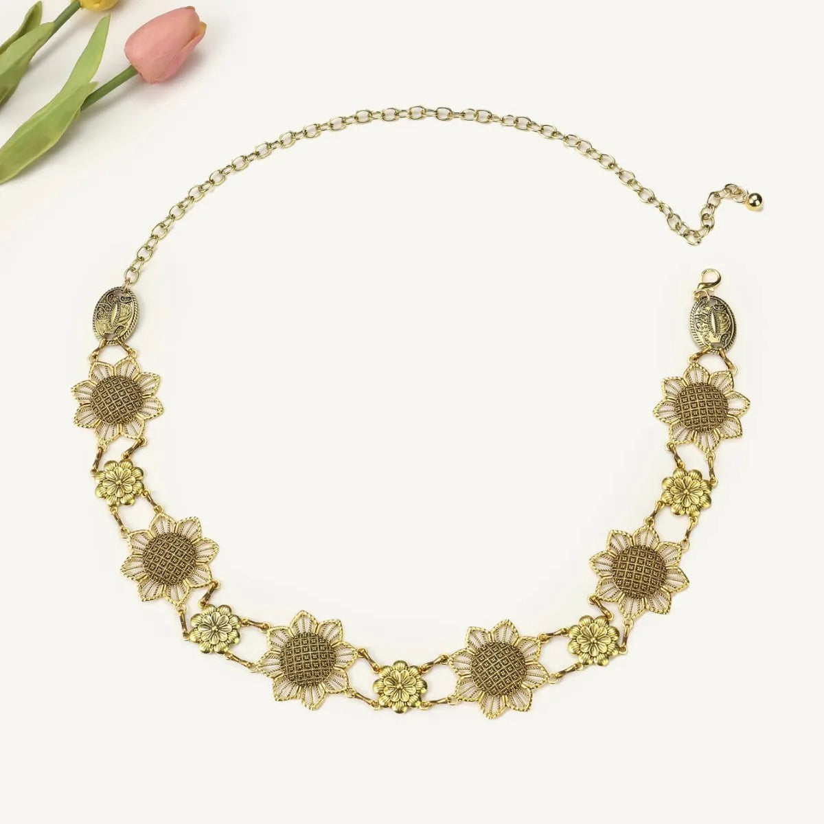 Floral Sunflower Waist Chain