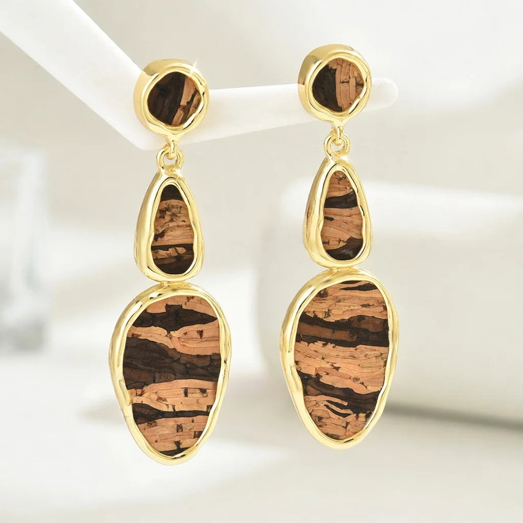 Leopard Print Teardrop Earrings
