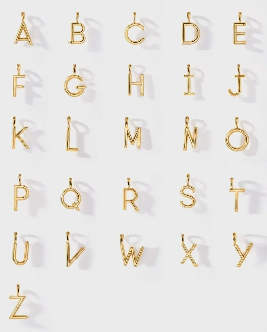 Letter A Beaded Necklace