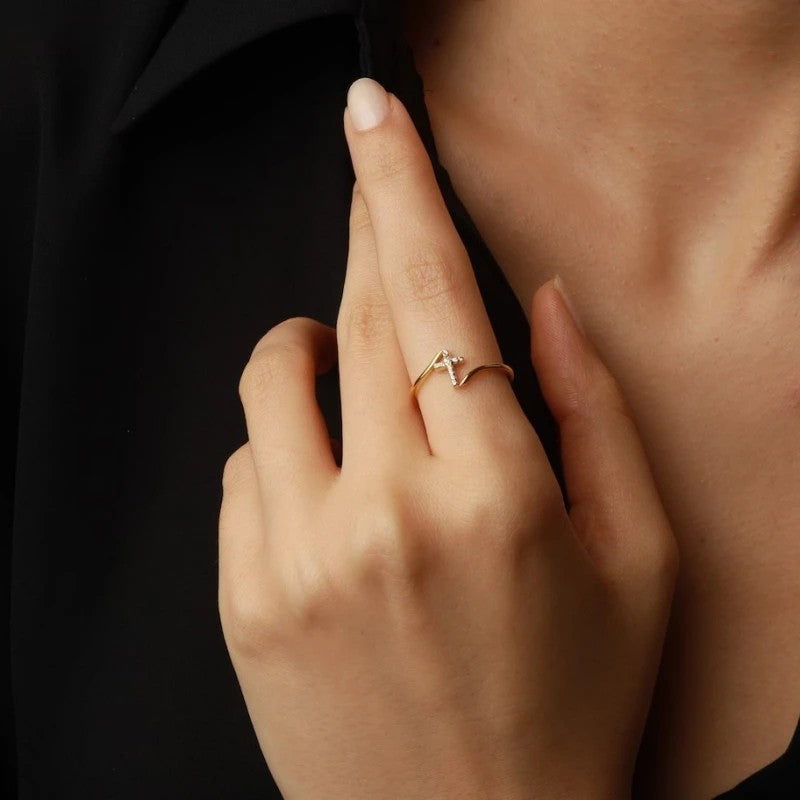 Zircon Cross Ring