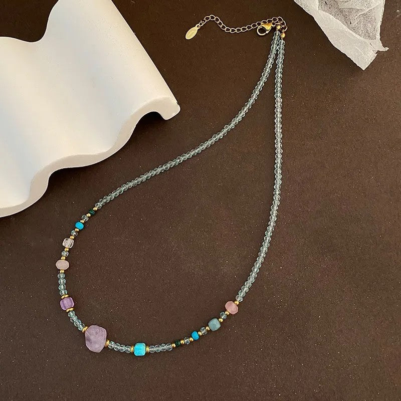 Turquoise Multi-Strand Beaded Necklace