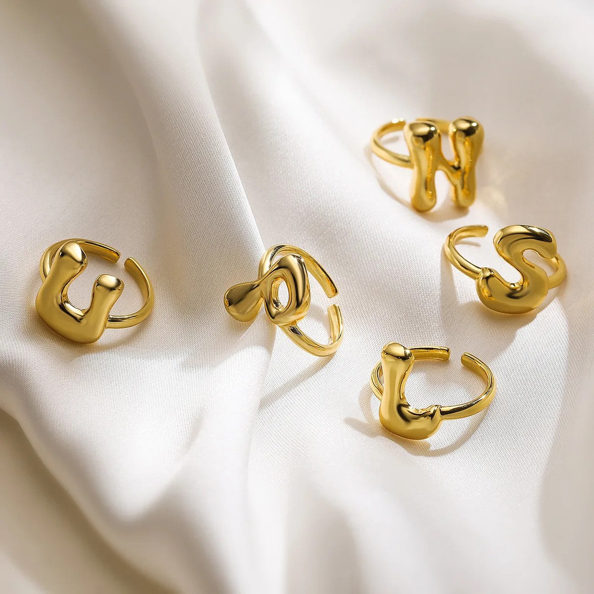 Adjustable Letter Ring