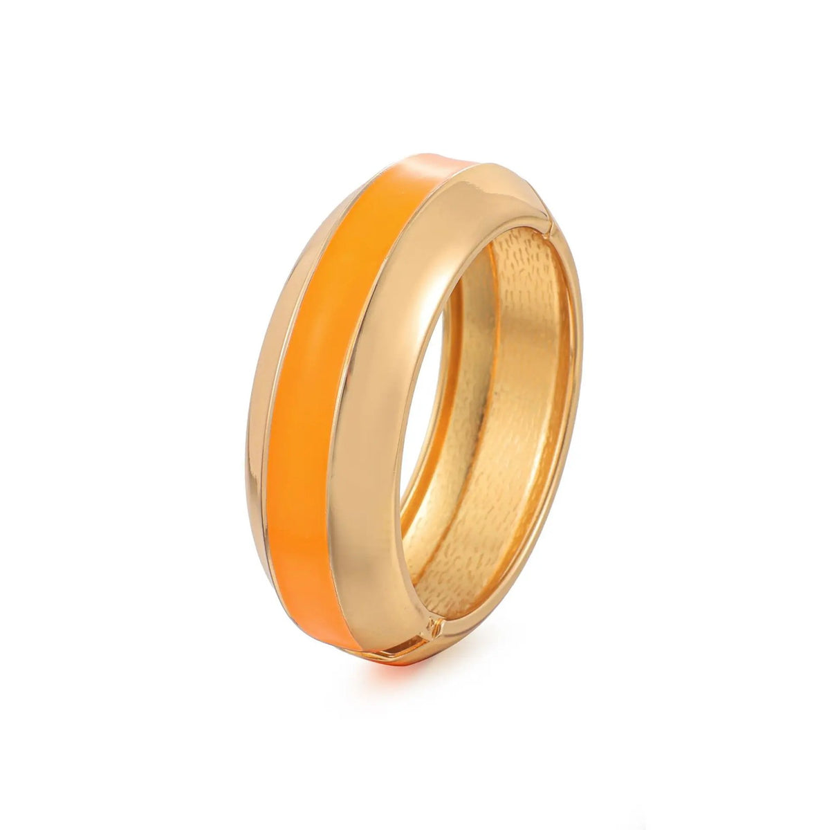 Colorful Enamel Hinged Bangle