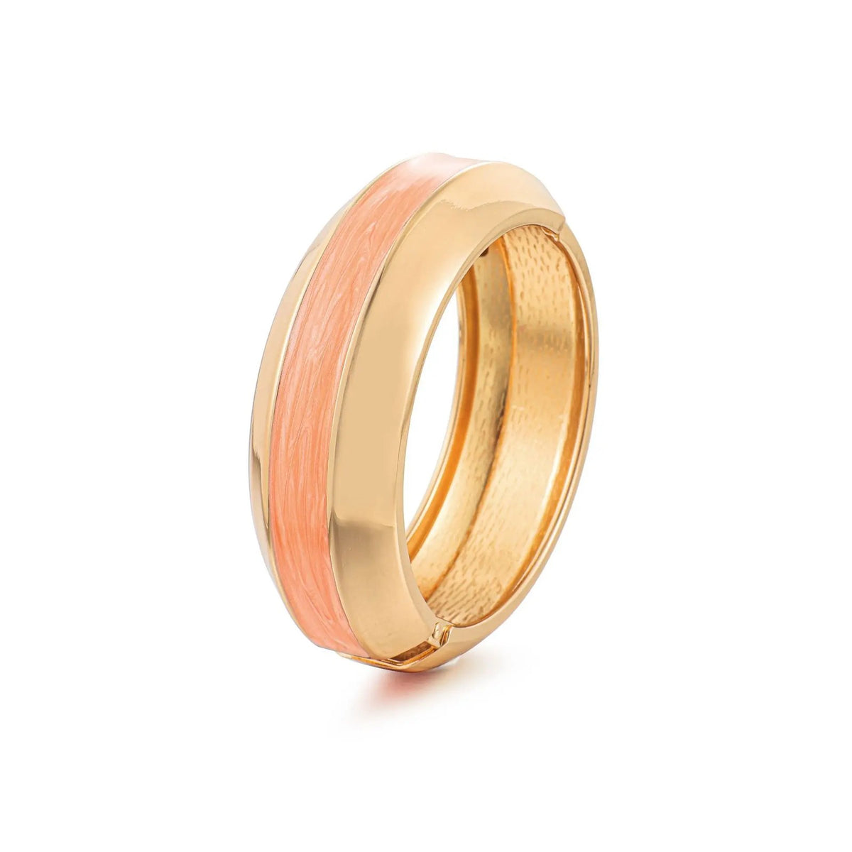 Colorful Enamel Hinged Bangle