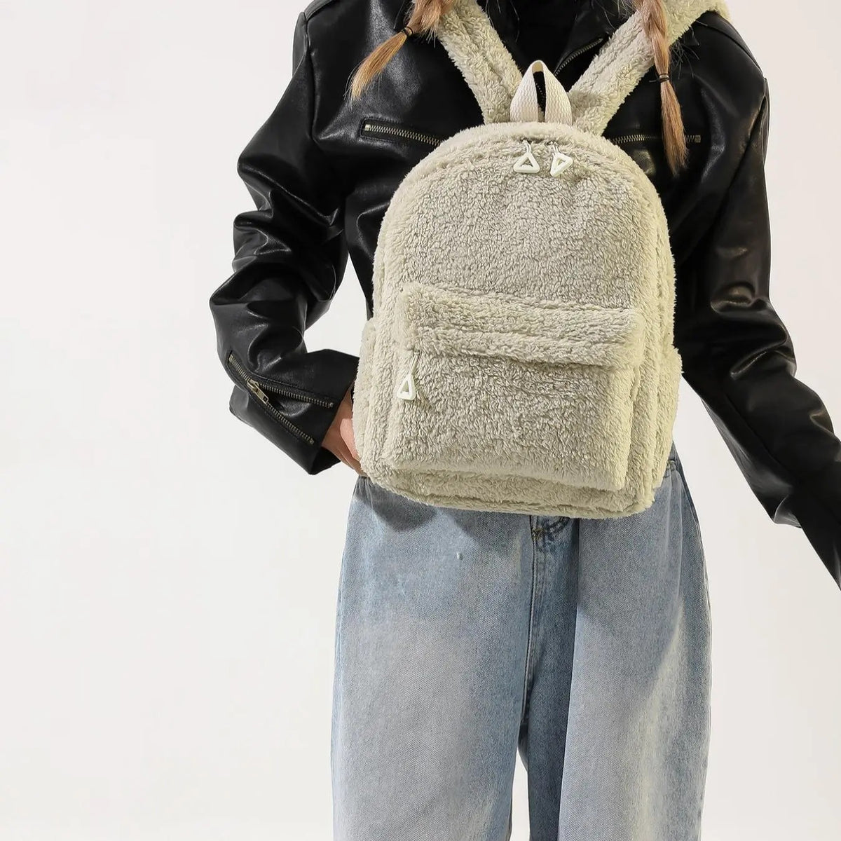 Fluffy Faux Fur Backpack