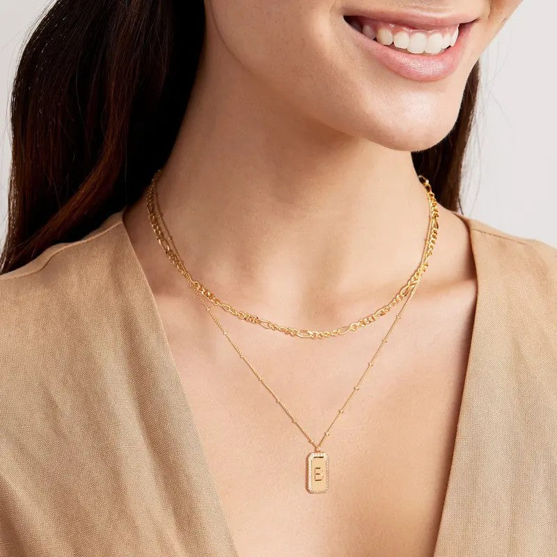 Crystal Initial Necklace