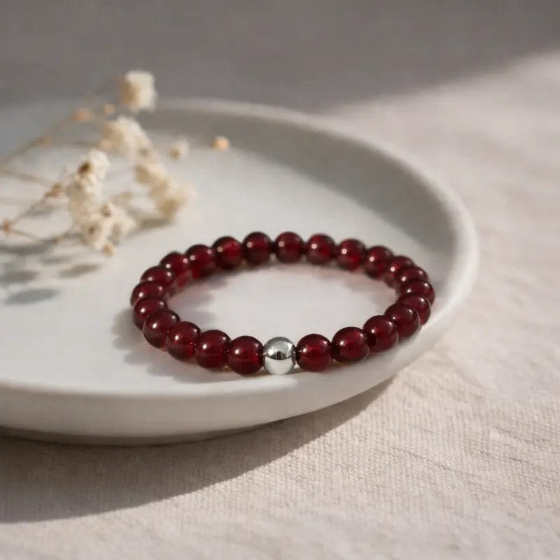 Red Carnelian Bead Ring