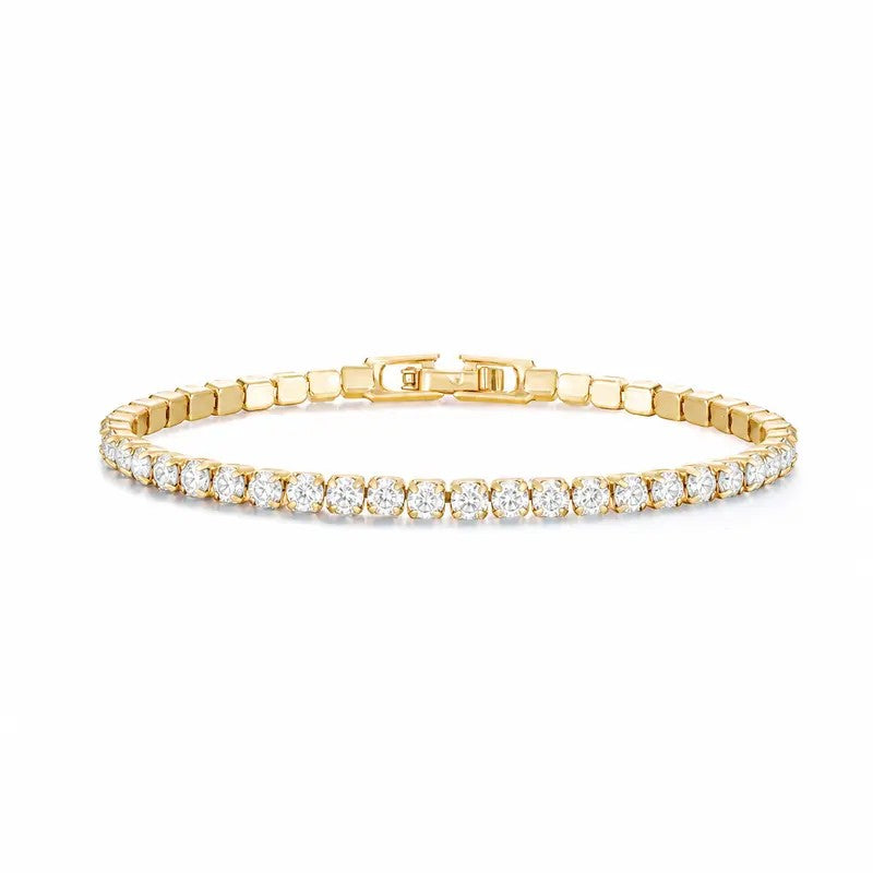 Square Stone Tennis Bracelet