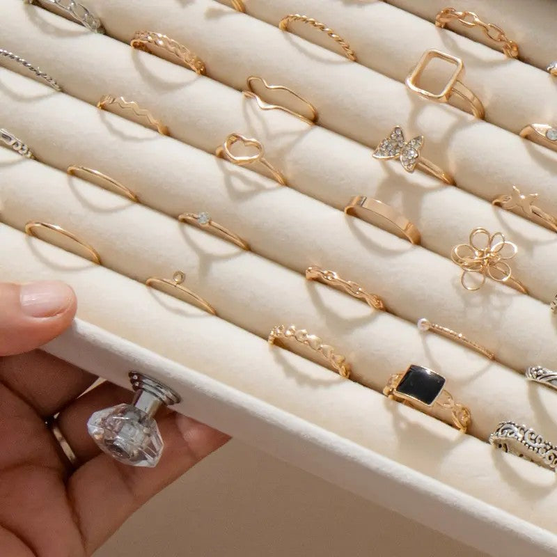 Stackable Velvet Jewelry Organizer