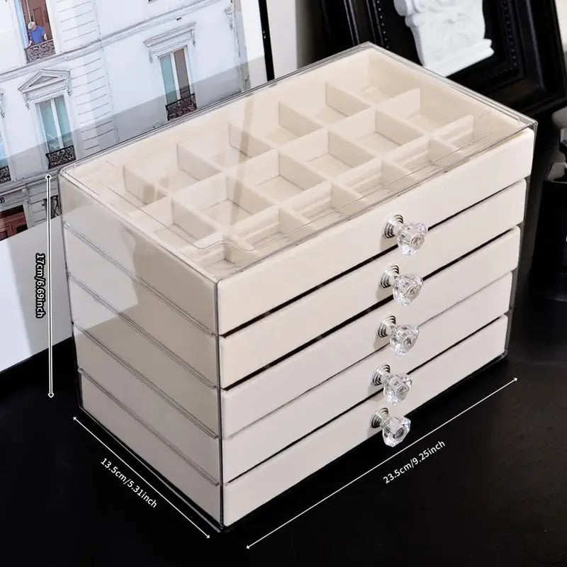 Stackable Velvet Jewelry Organizer