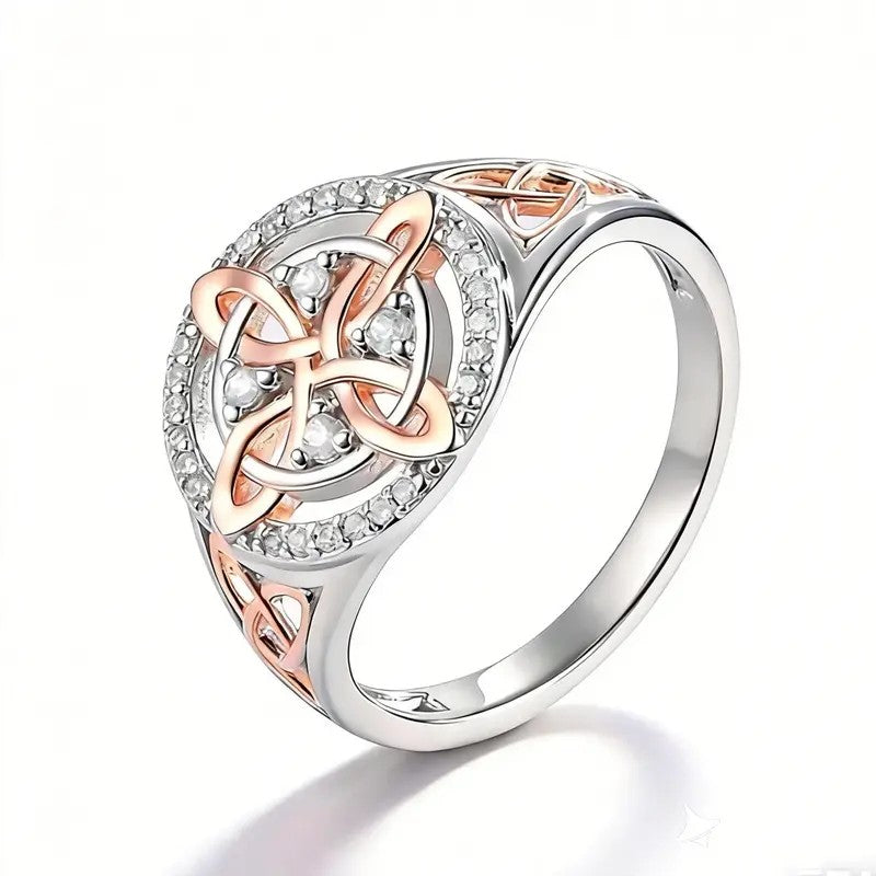 Rose Gold Knot Statement Ring