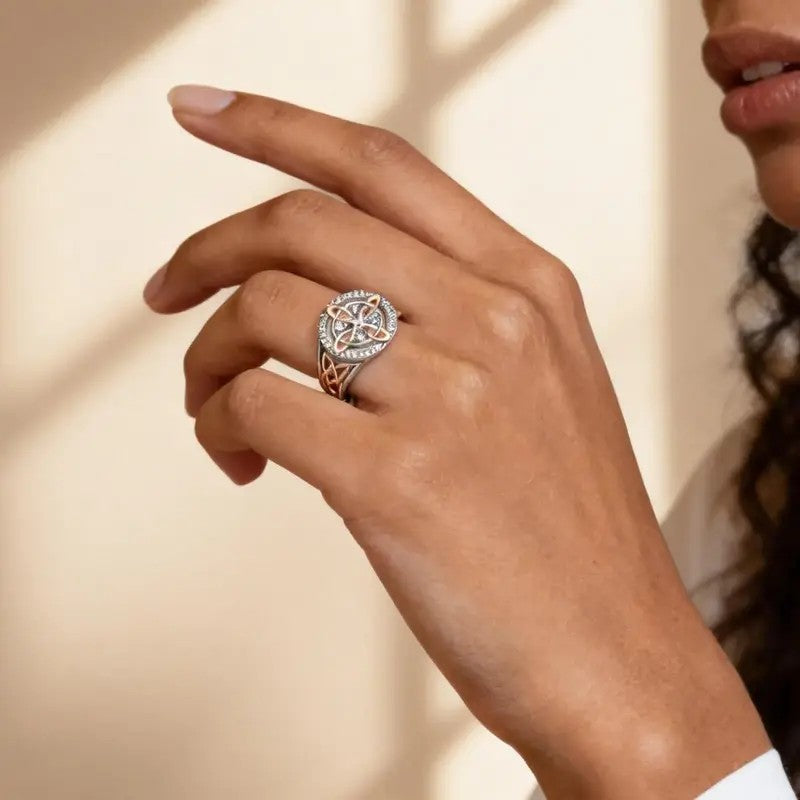 Rose Gold Knot Statement Ring