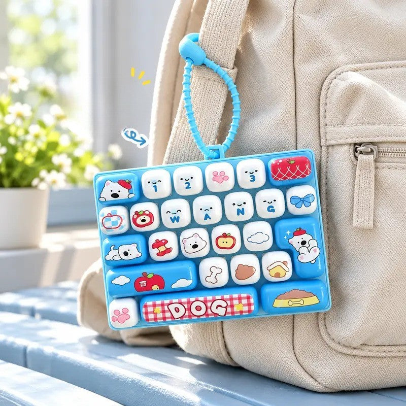 Mini Keyboard Fidget Keychain