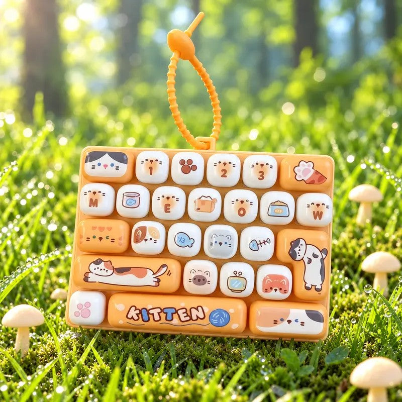 Mini Keyboard Fidget Keychain