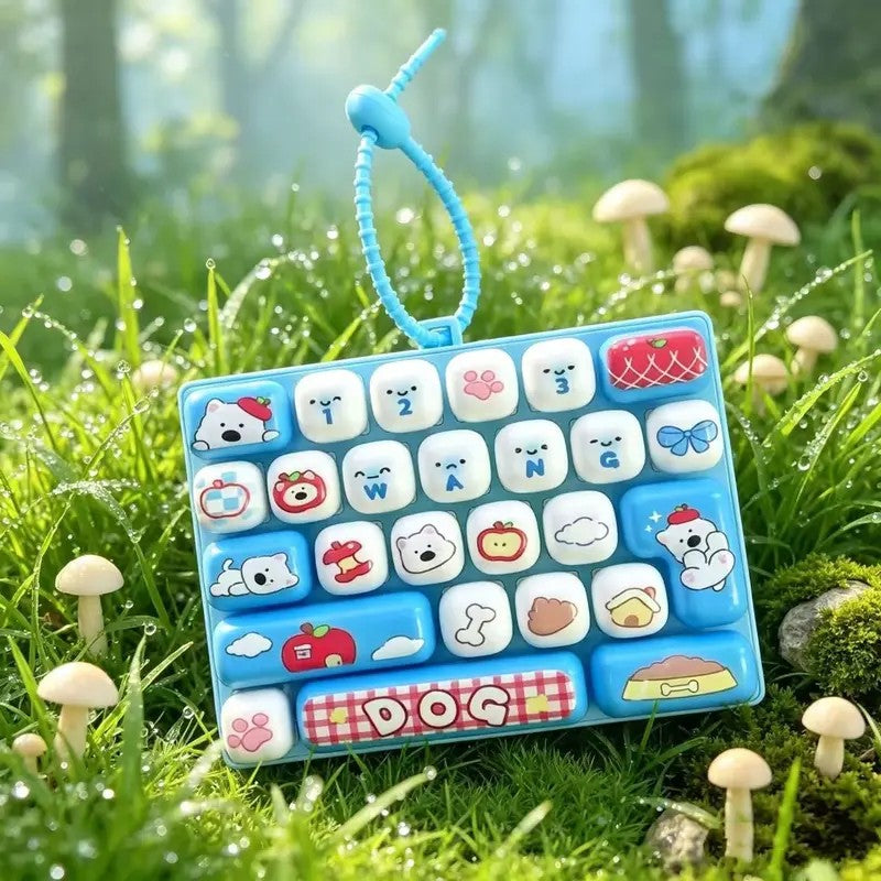 Mini Keyboard Fidget Keychain