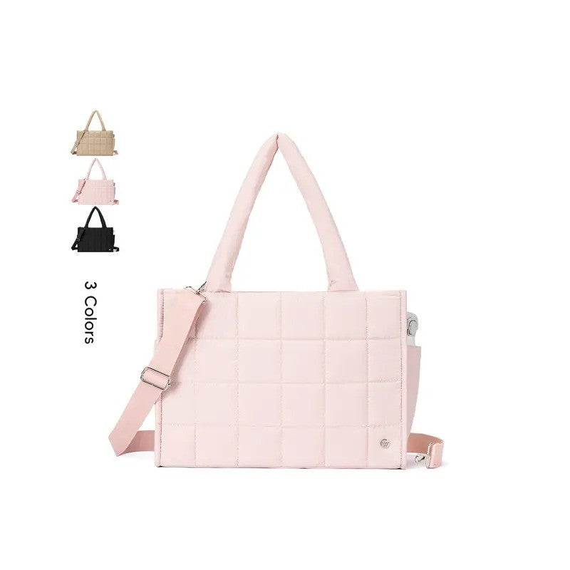 Quilted Puffer Tote Bag