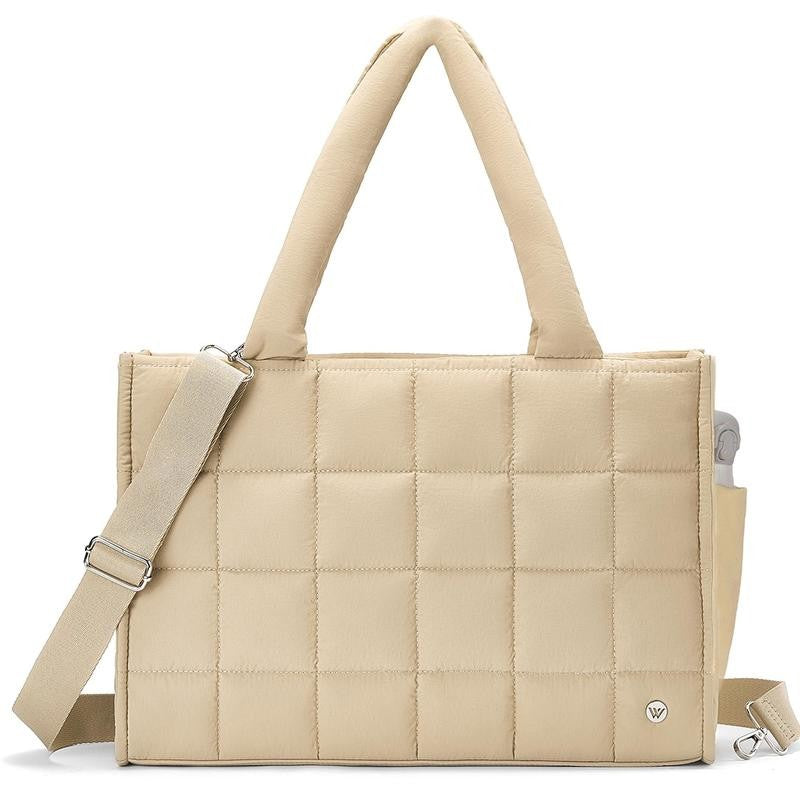 Quilted Puffer Tote Bag