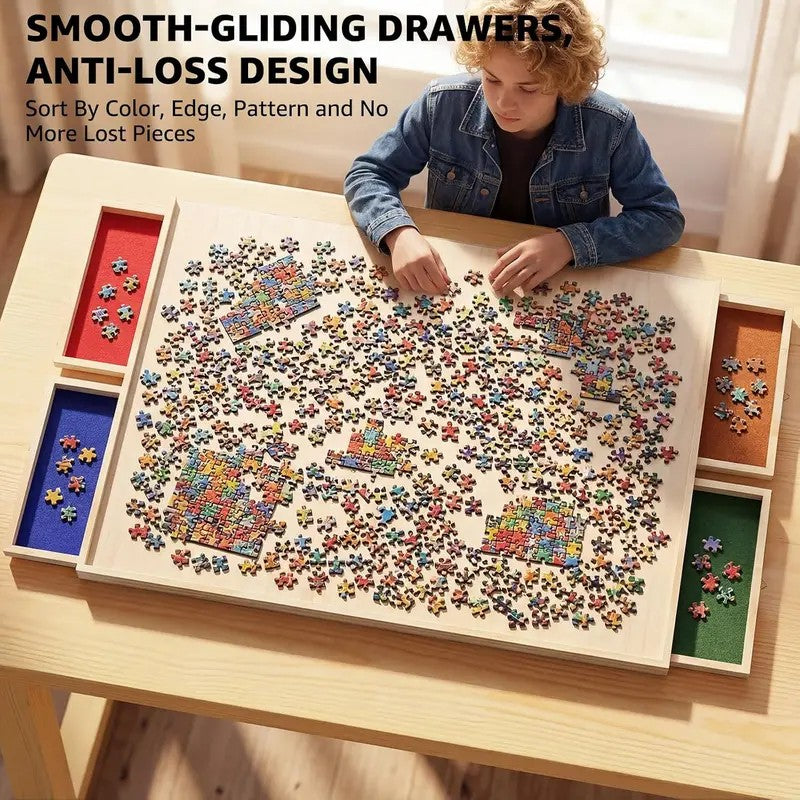 Rotating Floral Puzzle Board