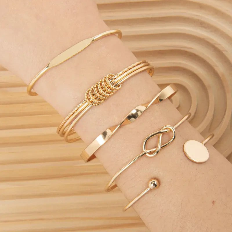 5pc Mixed Bangle Set