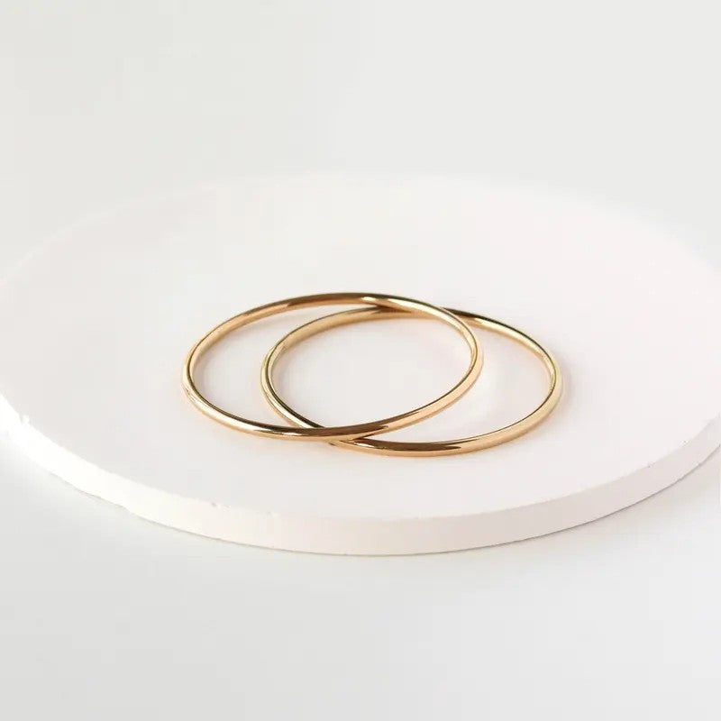 Polished Gold-Tone Cuff Bracelet