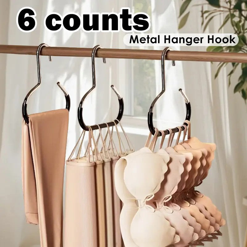 6pc Metal Hanger Hook Set