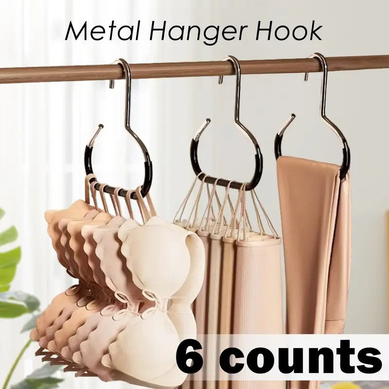 6pc Metal Hanger Hook Set